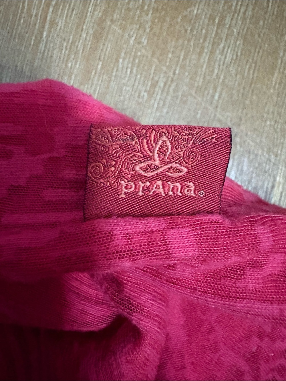 Prana Pink Chevron-Texture Racerback Tank - Picture 4 of 10